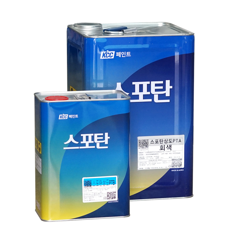 KCC 우레탄 방수 페인트 스포탄 상도(방수용) 회색 14L