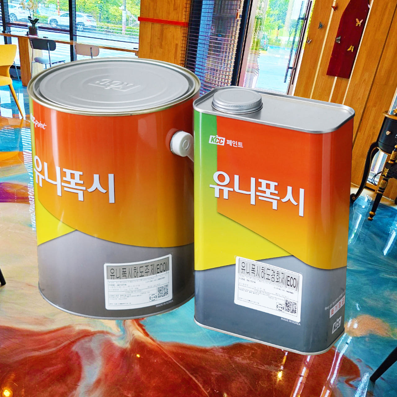 KCC 유니폭시 하도 3.5L 에폭시 바닥시공